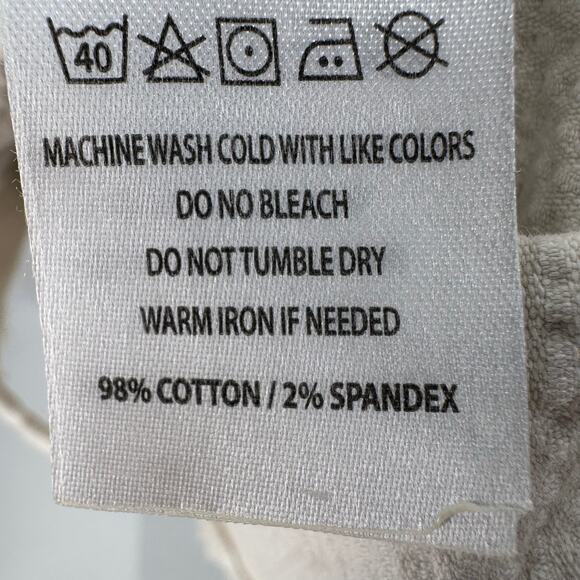 Elan Off White Corduroy Shirt Jacket Womens M Button Up Raw Edge Hem Long Sleeve - Picture 12 of 12